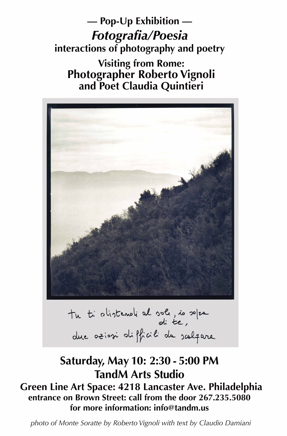 Fotografia/Poesia – Interactions of Photography and Poetry
